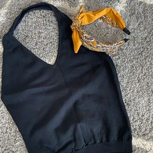 Cropped halter tank